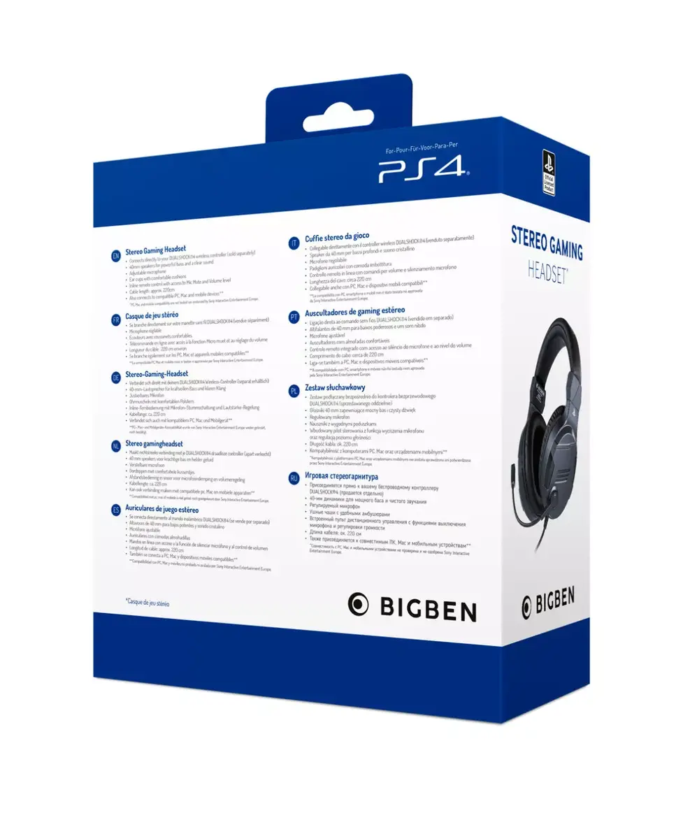 Наушники BIG BEN PS4OFHEADSETV3TITAN Photo 9