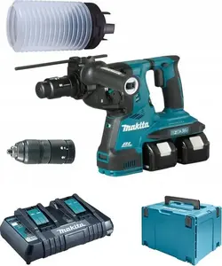 Перфоратор Makita DHR283T2JU — аккумуляторный 18В LXT, SDS‑plus