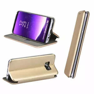 Protective Book Case Riff for Samsung Galaxy A15 5G A156, Gold finish