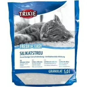 Cat litter Trixie Simple'n'Clean Silicate Litter, granules, 5 L, white