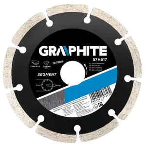 Dimanta griešanas disks GRAPHITE 200 mm × 25,4/30 mm, modelis 57H870