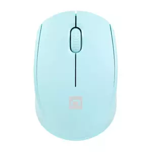 Bezvadu abinblikstrāla pele NATEC STORK — Bluetooth + USB Type-A, 1600 DPI, 3 pogas, gaiši zila