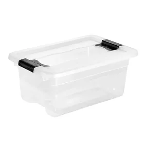 Storage box with lid keeeper Cornelia 29.5×19.5×12.5 cm transparent