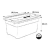 Storage box keeeper Cornelia 59.5×39.5×34 cm 52 L Photo 2