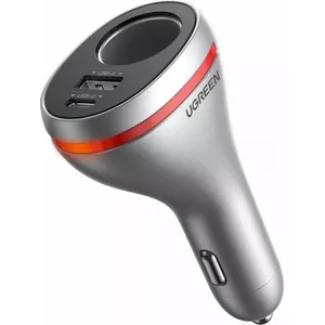 Автомобильное зарядное UGREEN CD204 USB Type‑C QC PD 24W 12V — быстрая зарядка в авто