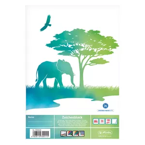 Mākslas papīra bloks Herlitz GREENline Elefant 20 lapas
