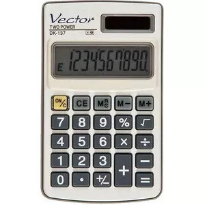 Zinātniskais kalkulators VECTOR KAV DK-137 — rokas ierīce ar pamata zinātniskām funkcijām