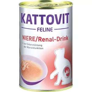 Mitrā barība kaķiem KATTOVIT 135 g — vistas, pieaugušiem, nieru aizsardzība, kārba ar vieglu atvēršanu
