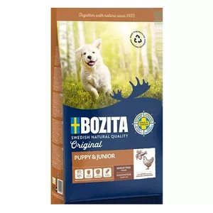 Сухой корм для щенков BOZITA Original Puppy & Junior Chicken, 12 кг — 25% белка, 13% жира, для периода роста