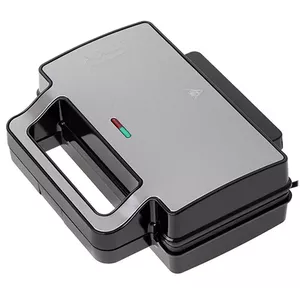 Sandwich maker Adler AD 3073 — 2-sandwich, 1400 W, silver/black, removable plates, vertical storage