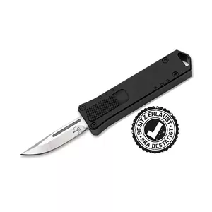 Выкидной нож BOKER PLUS Micro USB 01BO970 — компактный лёгкий автоматический нож с зарядкой Micro USB