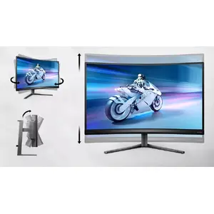 Tilt, swivel and height-adjust for an ideal viewing position