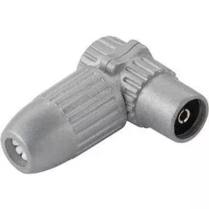 Coaxial Angle Coupling Renkforce 0410326 for coax cable, compatible with cable diameter 7 mm