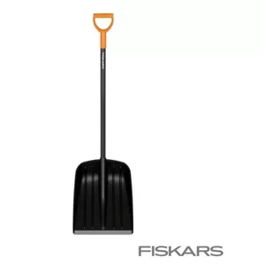 FISKARS SNOW AND GRAIN SHOVEL SOLID ALUMINIUM SHAFT
