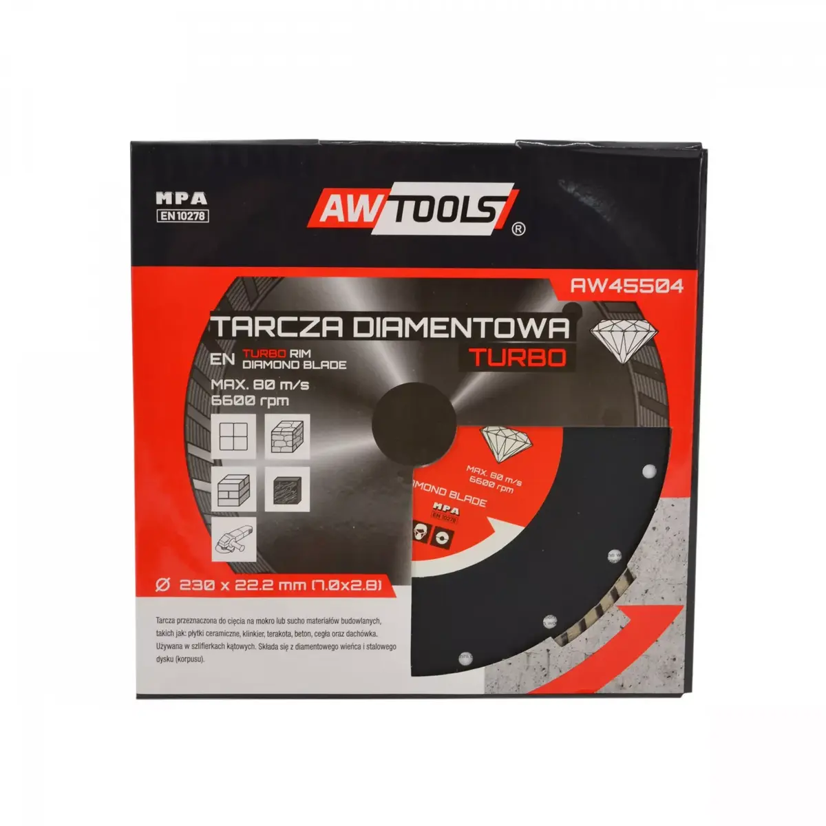Leņķa slīpmašīnas aksesuārs AWTools AW45508 Photo 2