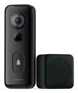 Wall-mounted Xiaomi 3S Black IP65 2-way Audio Wired & Wireless Wi‑Fi 2.4 GHz Battery/DC 5V