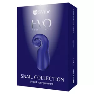 Masturbator SNAIL VIBE silicone dark blue