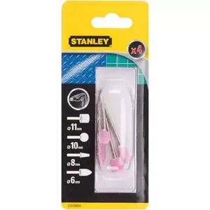 Grinding stone Stanley STA30005-XJ Pink Silver 4 pcs