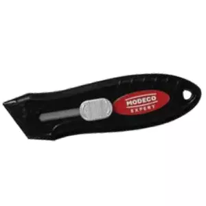 Utility knife MODECO MN-63-039, aluminum handle, blade size 19×50 mm