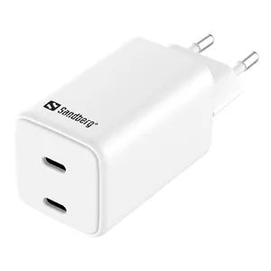 AC Charger Sandberg Dual USB-C PD65W 230V 20V 3.25A