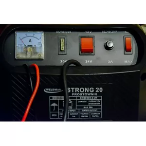 Taisnotājs Weldman STRONG 20 6V/12V ar LCD – akumulatora lādētājs un palaišanas ierīce