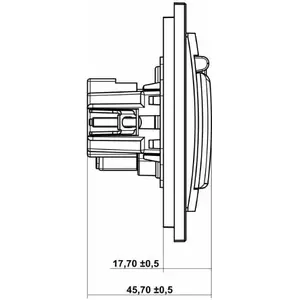 Розетка Karlik 12DGPB-1zd IP44 250 В 16 А