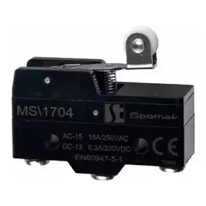 Spamel MS1704 Miniature Lever Switch with Short Roller