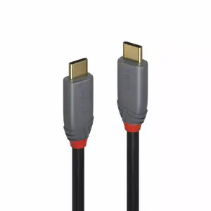 USB 3.2 Type C Cable Lindy 2m 5A PD Black