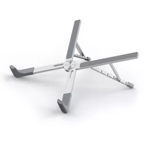 Notebook stand Tech-Protect ULS300 Silver — adjustable height, aluminium, laptop support