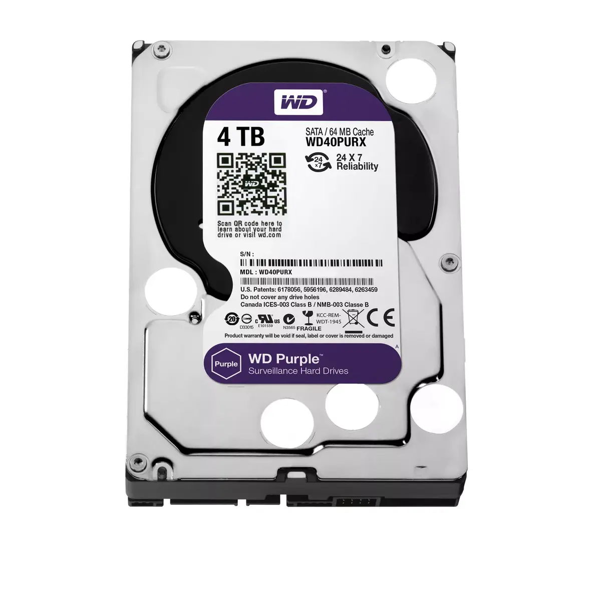 Cietais disks Western Digital 4TB 3