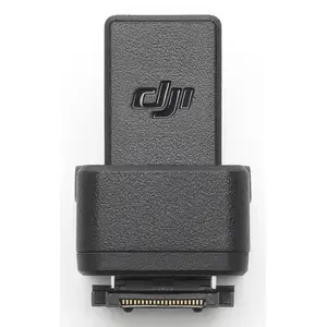 Camera microphone adapter DJI 981820 for action sports camera — external mic connectivity, black