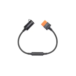 Charging cable for portable power station DJI CP.DY.00000049.03 — compatible with DJI Power 1000 / Power 500, black and orange