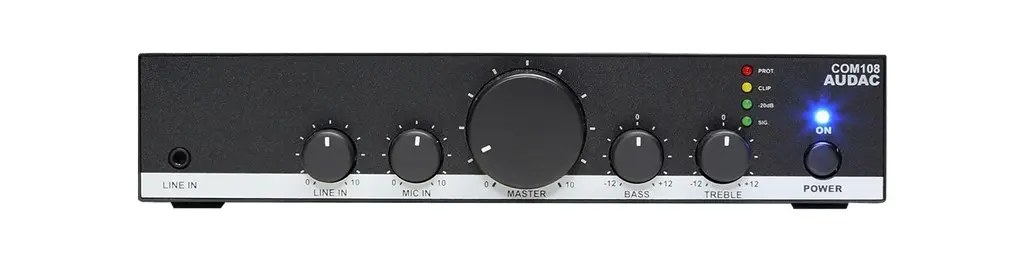 Audio pastiprinātājs AUDAC COM108 Melns 80W