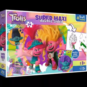 Пазл TREFL TROLLS Super Maxi 24 элемента, крупный детский пазл
