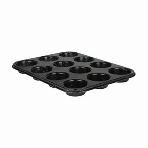 Baking Tin for 12 Muffins Prymus-AGD CEPAMFORMA 12 KĒKSIEM Steel Non-Stick