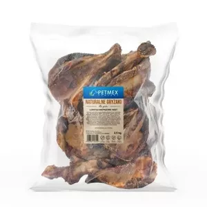 Лакомство для собак PETMEX Pork shoulder — натуральные жевательные кусочки свиной лопатки, 10 шт., упаковка 2 кг для взрослых собак (2–4,9 кг)