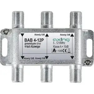 Cable splitter Axing BAB 4-12P 5 – 1218 MHz 12 dB