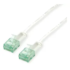 Tīkla kabelis ROLINE Recycled Material RM UTP Data Center Patch Cord RJ-45 Cat6a 5m Balts