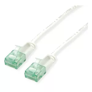 Tīkla kabelis ROLINE Recycled Material RM UTP Data Center Patch Cord Cat.6A RJ-45 0.3 m Balts