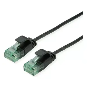 Сетевой кабель ROLINE Recycled Material RM UTP Data Center Patch Cord Cat.6A Slim 3 м Черный