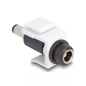 DeLOCK Keystone Module DC 5.5 x 2.1 mm female to male white