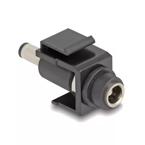 DeLOCK Keystone Module DC 5.5 x 2.5 mm female to male black