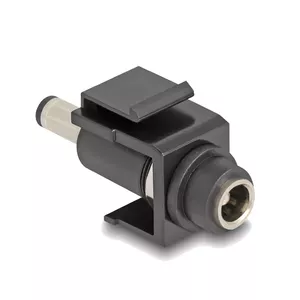 DeLOCK Keystone Module DC 5.5 x 2.1 mm female to male black