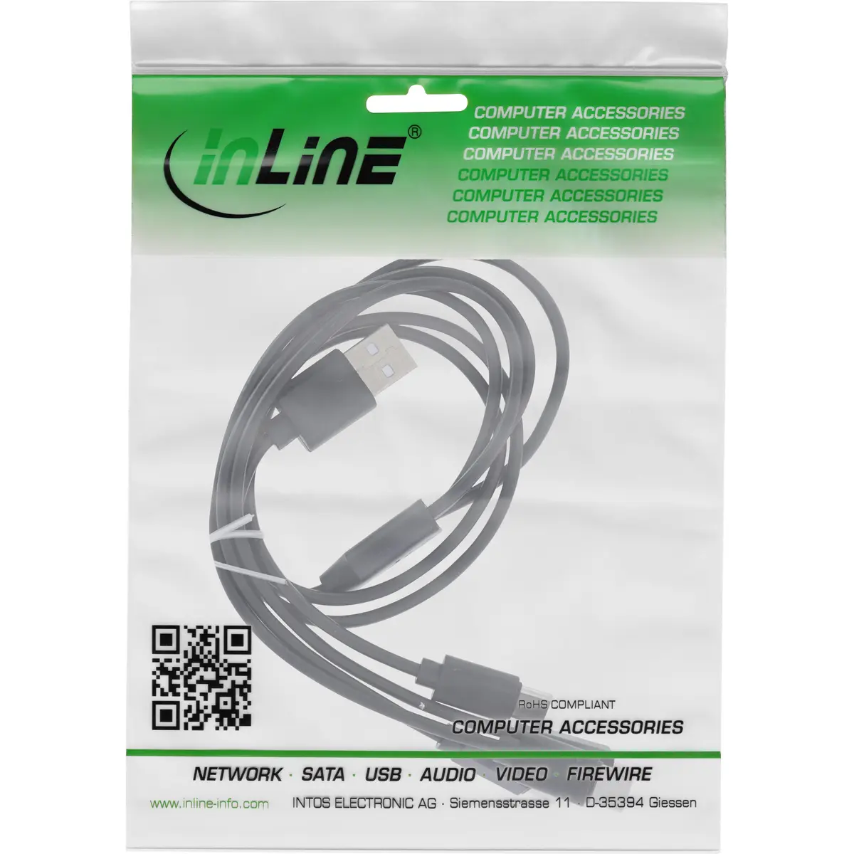 InLine USB 4in1 Y-charging cable, 0.5m Photo 3