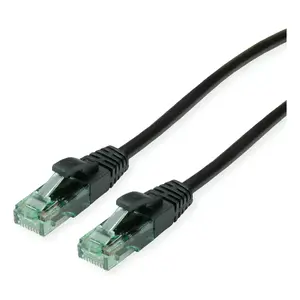 Networking Cable ROLINE Recycled Material 21.45.3150 RJ-45 Cat6a 0.5m Black