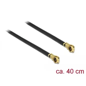 Coaxial Cable DeLOCK 89645 0.4m MHF IV HSC MXHP32 Black Gold