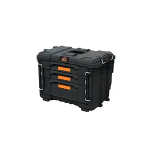 Toolbox Keter 259671 XL portable durable plastic with 3 drawers, 565×375×413 mm, 10.8 kg, black