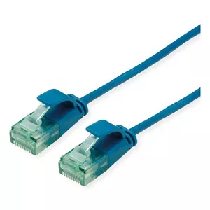 Сетевой кабель ROLINE Recycled Material RM UTP Data Center Patch Cord RJ-45 Cat6a 0.5м Синий