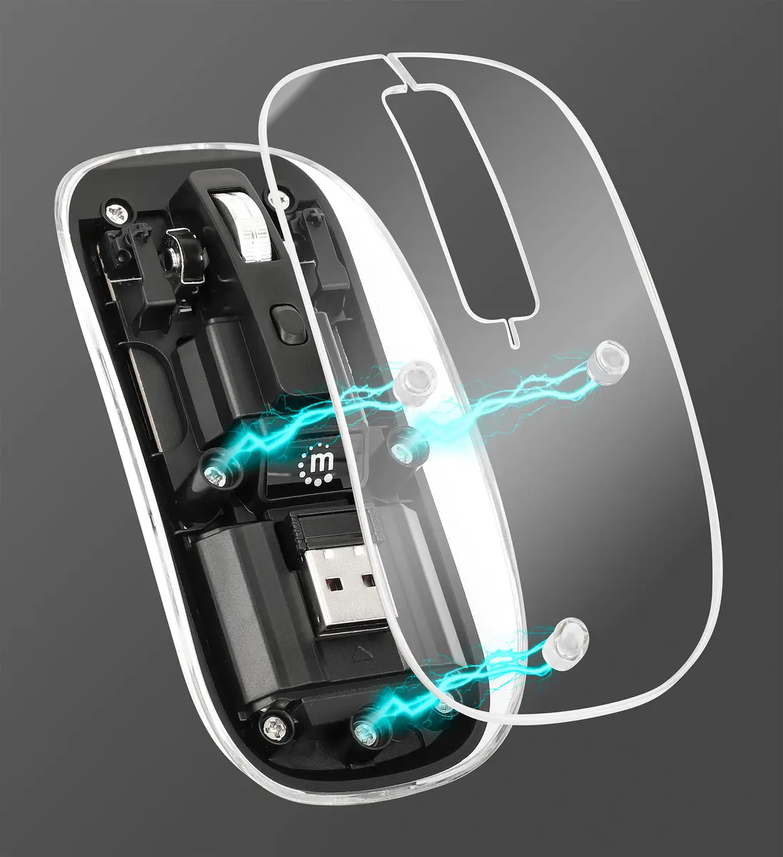 Беспроводная мышь Manhattan Transparent Rechargeable Photo 2