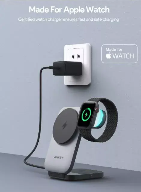 AUKEY LC-MC312 MagFusion Z Qi2 Зарядная Станция Photo 3